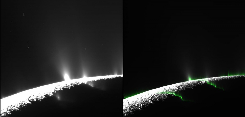 Potential Life: Images of eruptions coming out from Enceladus oceans