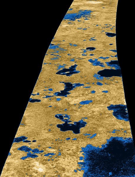 Potential Life: Hydrocarbon lake on Titan